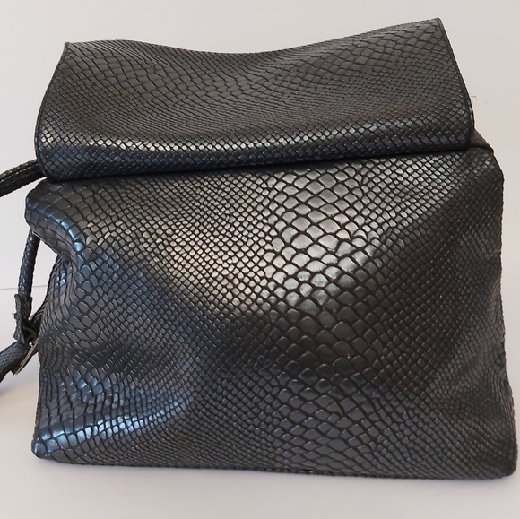 Crocodile hand bag by OLIVER made in Italie - Picture 11 of 14